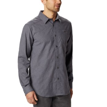 Columbia Muške Košulje - Cornell Woods Flannel Long Sleeve Tamno Sive | DPWM-63210